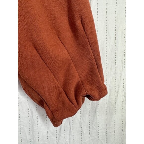 Abercrombie & Fitch Womens Sweatshirt M Rust Soft A&F Cropped Comfy Cozy Casual - Picture 2 of 9